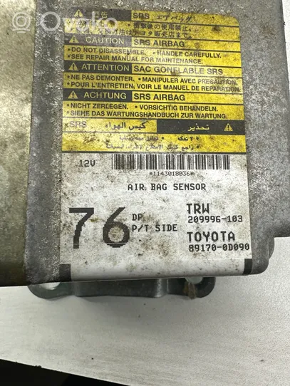Toyota Yaris Turvatyynyn ohjainlaite/moduuli 891700D090