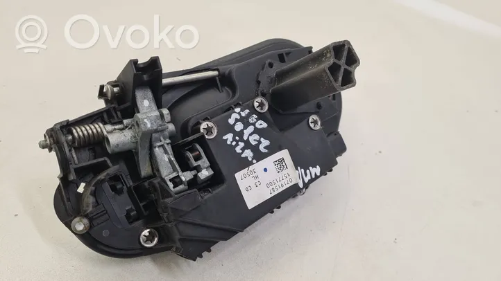 BMW 5 E60 E61 Klamka zewnętrzna drzwi tylnych 07191587