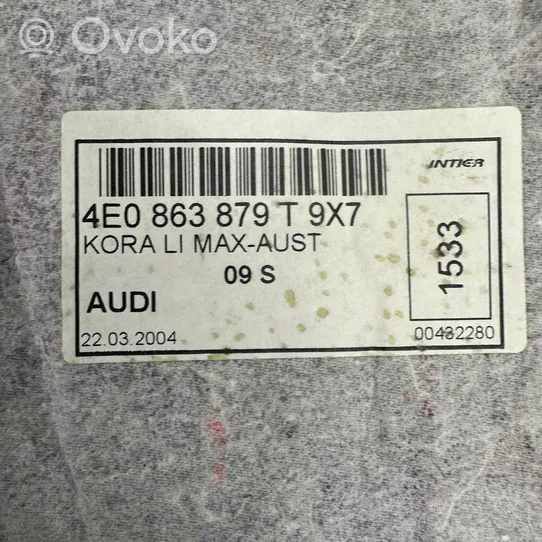 Audi A8 S8 D3 4E Boczek / Tapicerka / bagażnika 4E0863879T