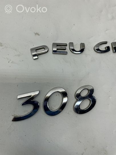Peugeot 308 Logo, emblème de fabricant 