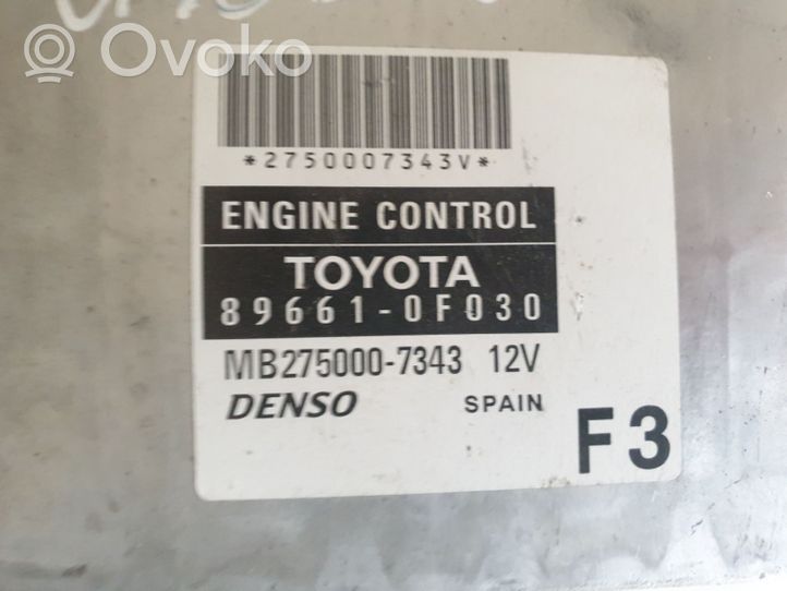 Toyota Corolla Verso E121 Sterownik / Moduł ECU 896610F030