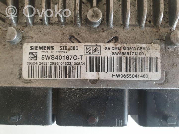 Peugeot 407 Sterownik / Moduł ECU 5WS40167GT