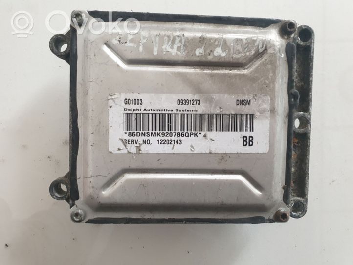 Opel Zafira A Combustion module de contrôle 09391273