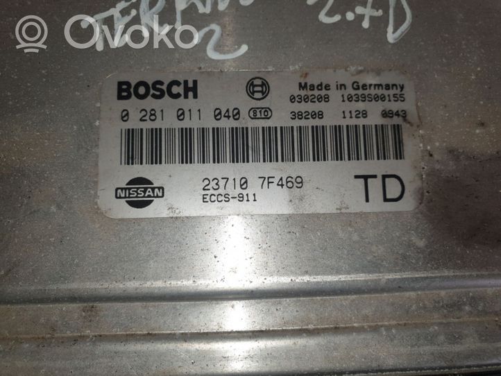 Nissan Terrano Calculateur moteur ECU 0281011040