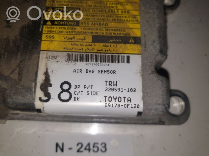 Toyota Verso Centralina/modulo airbag 891700F120