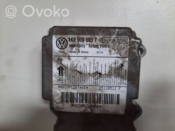 Skoda Octavia Mk2 (1Z) Sterownik / Moduł Airbag 1K0909605T