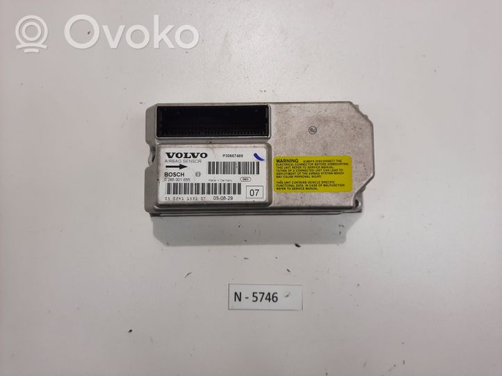 Volvo S60 Sterownik / Moduł Airbag 0285001655