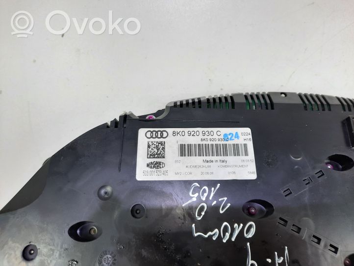 Audi A4 S4 B8 8K Tachimetro (quadro strumenti) 8K0920930C