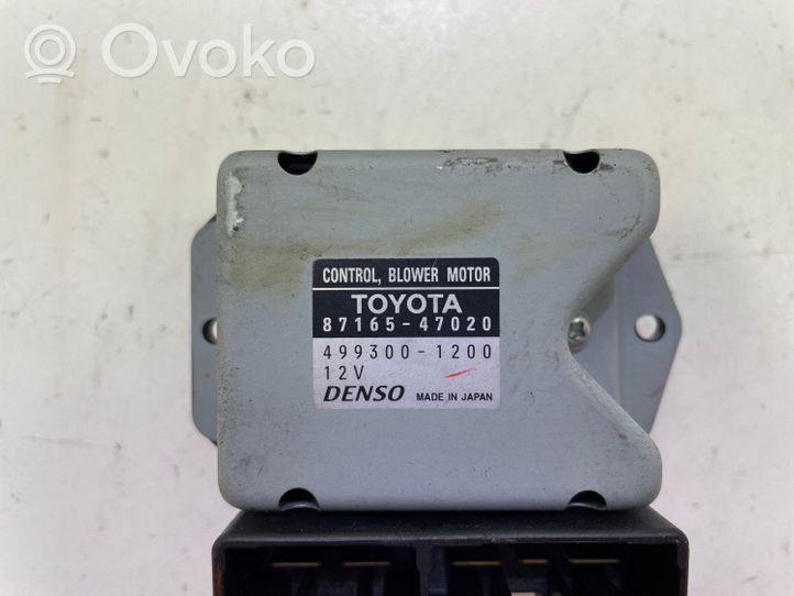 Toyota Prius (XW20) Motorino ventola riscaldamento/resistenza ventola 8716547020