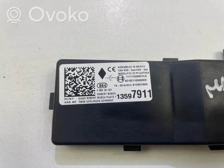 Opel Mokka X Keyless (KESSY) go control unit/module 13597911