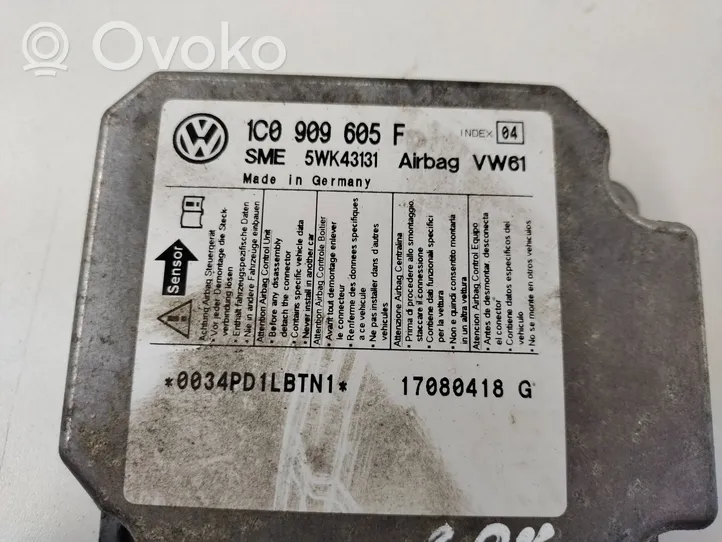 Volkswagen Sharan Sterownik / Moduł Airbag 1C0909605F