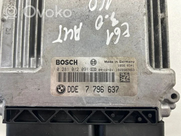 BMW 5 E60 E61 Dzinēja vadības bloks 7796637