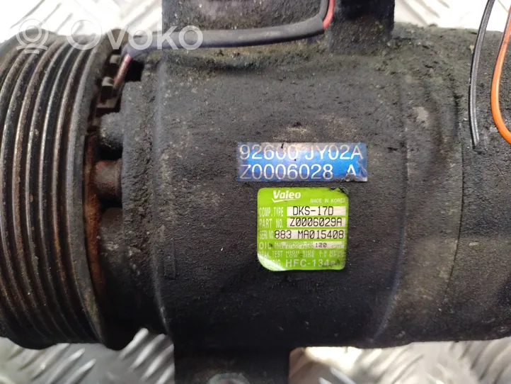 Renault Koleos I Air conditioning (A/C) compressor (pump) 92600JY02A