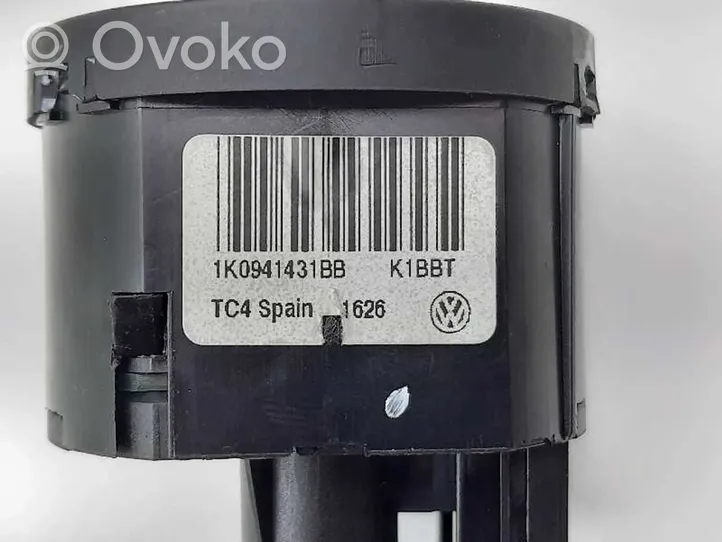 Volkswagen Caddy Interruptor de control del panel de luces 1K0941431BB