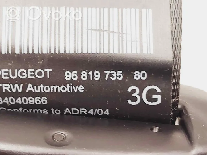 Peugeot 5008 Rear seatbelt 9681973580
