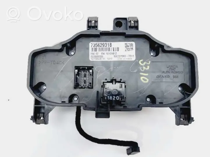 Fiat 500E Panel klimatyzacji 735629318