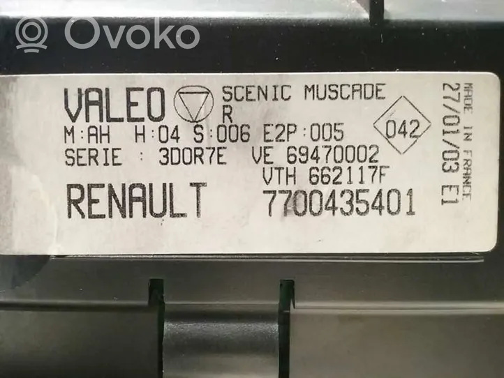 Renault Scenic RX Module unité de contrôle climatisation 7700435401