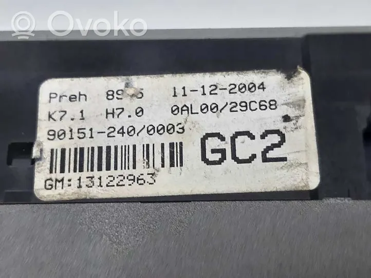 Opel Astra G Moduł / Sterownik klimatyzacji 13122963