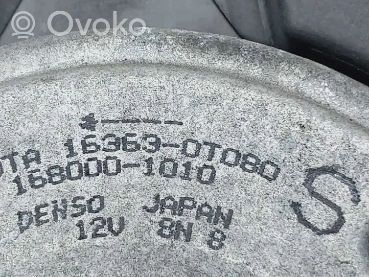 Toyota Auris E180 Elektryczny wentylator chłodnicy 163630T080