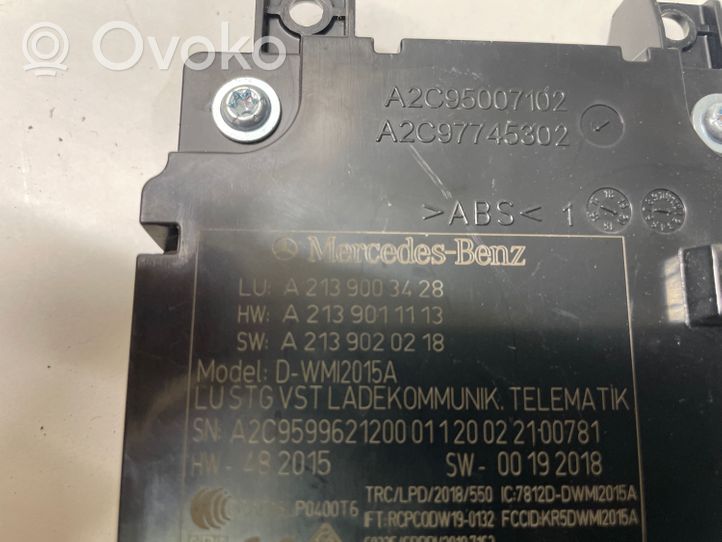 Mercedes-Benz E AMG W213 Module de charge sans fil A2139003428