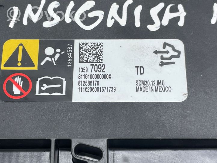 Opel Insignia A Turvatyynyn ohjainlaite/moduuli 13597092