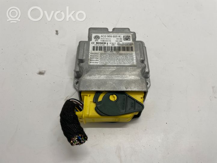 Skoda Fabia Mk3 (NJ) Module de contrôle airbag 6C0959655K