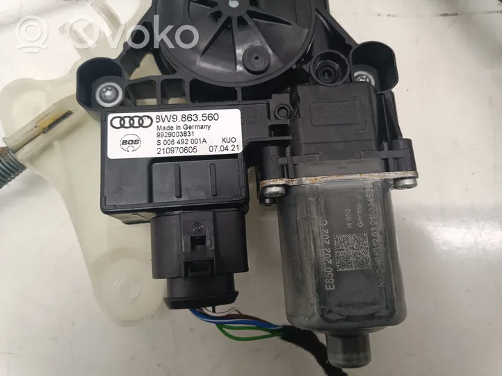 Audi A4 S4 B9 8W Silniczek kurtyny szyby tylnej 8W9863560