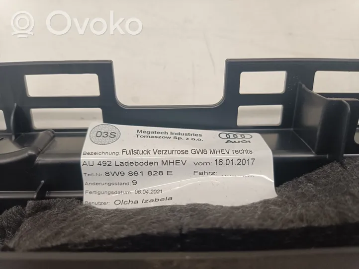 Audi A4 S4 B9 8W Muu vararenkaan verhoilun elementti 8W9861828E