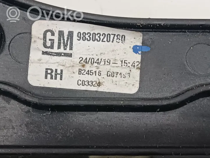 Opel Grandland X Elektryczny podnośnik szyby drzwi przednich 9830320750