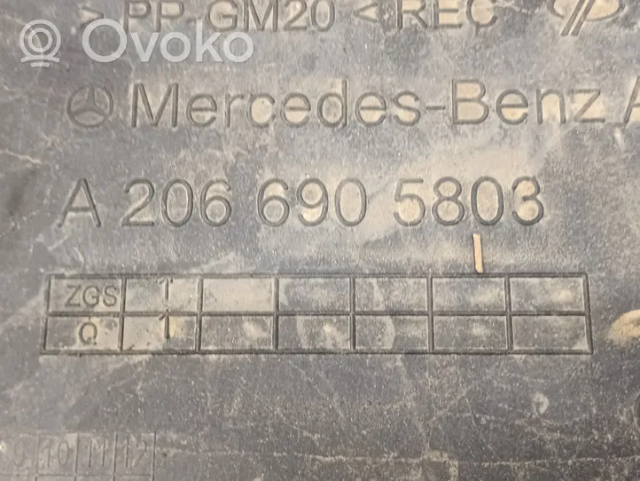 Mercedes-Benz C W206 Couvre-soubassement arrière A2066905803