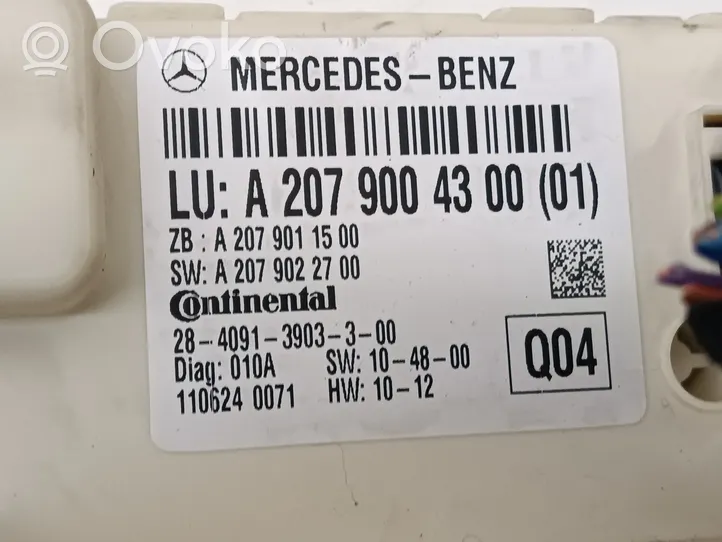 Mercedes-Benz E A207 Centralina per tetto convertibile A2079004300