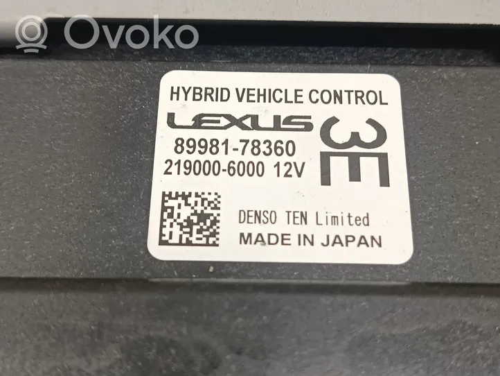 Lexus NX Variklio valdymo blokas 8998178360