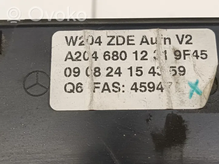 Mercedes-Benz C W204 Ekrāns / displejs / mazais ekrāns A2048205497