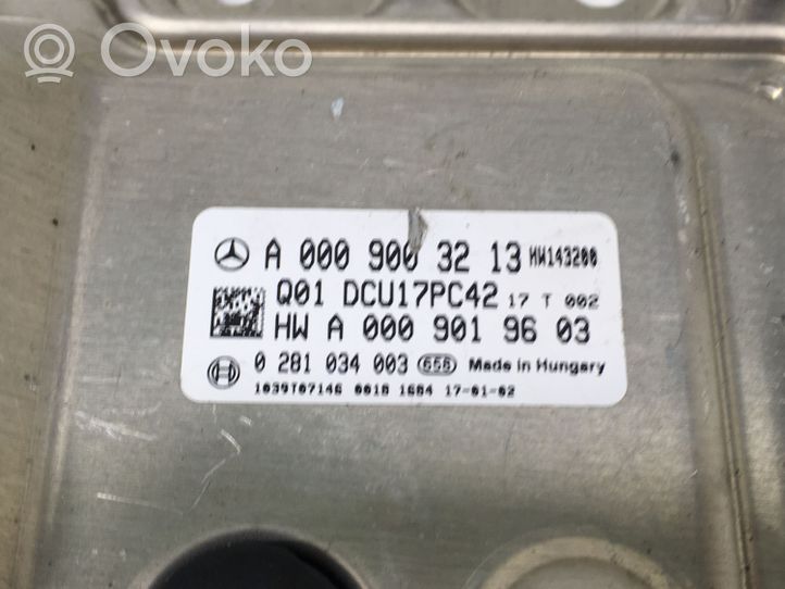 Mercedes-Benz GL X166 Centralina/modulo motore ECU A0009003213