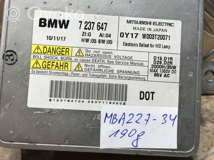 BMW 7 F01 F02 F03 F04 Ajovalojen virranrajoitinmoduuli Xenon 7237647