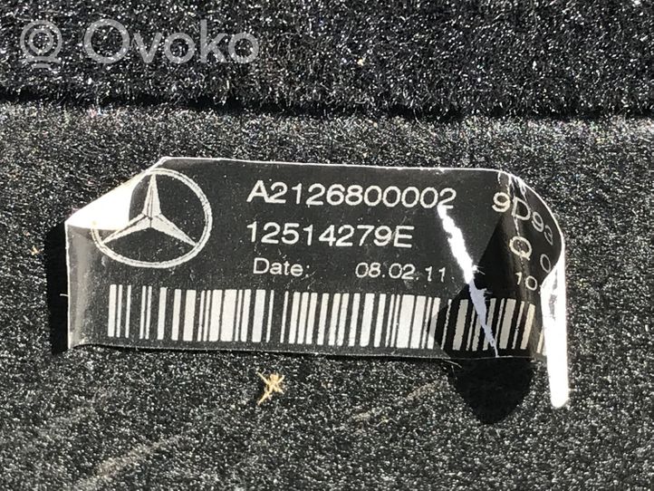 Mercedes-Benz E W212 Tavaratilan kaukalon tekstiilikansi A2126800584