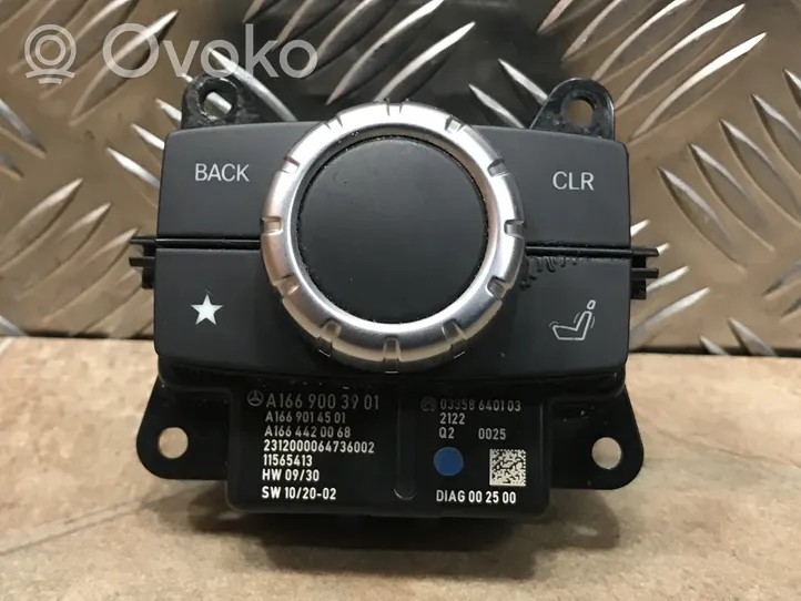 Mercedes-Benz GL X166 Console centrale, commande de multimédia l'unité principale A1669003901