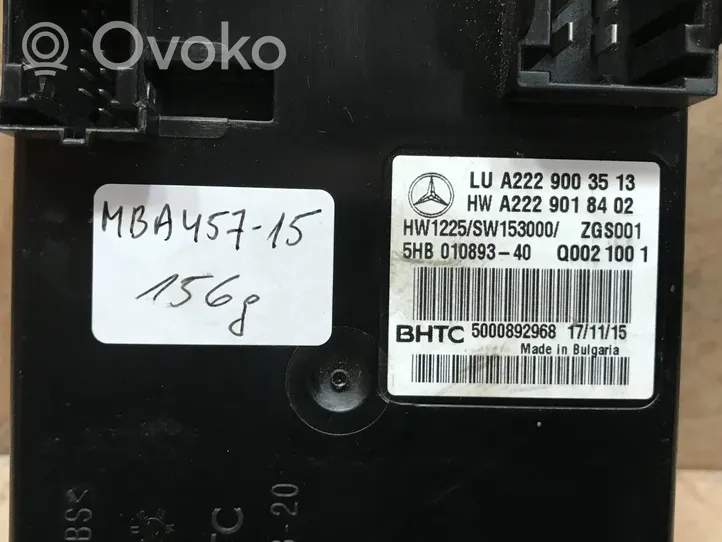 Mercedes-Benz S C217 Interior fan control switch A2229003513