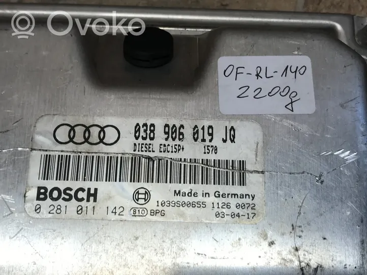 Audi A4 S4 B6 8E 8H Kit calculateur ECU et verrouillage 1036901830