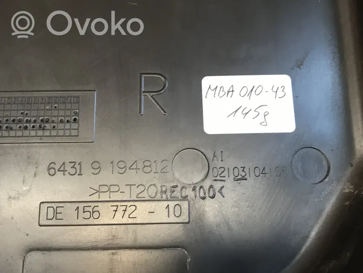 BMW X1 E84 Oro mikrofiltro dangtelis 9194812