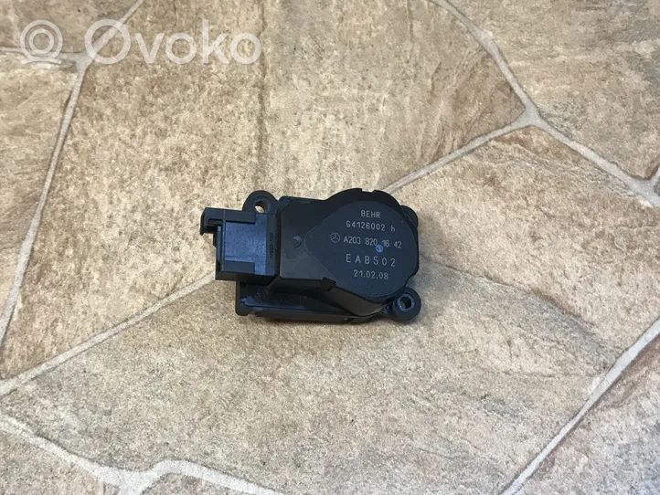 Mercedes-Benz C W203 A/C air flow flap actuator/motor A2038201642