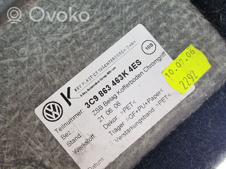 Volkswagen PASSAT B6 Tavaratilan kaukalon tekstiilikansi 3C9863463K