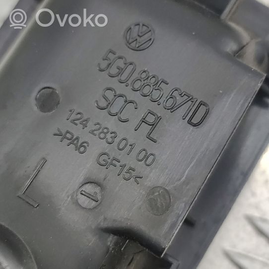 Volkswagen PASSAT B8 Rączka / Dźwignia regulacji fotela tylnego 5G0885671D