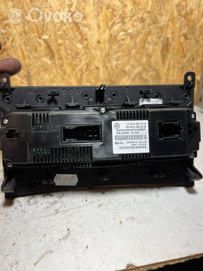 Mercedes-Benz E W212 Climate control unit A2128300285