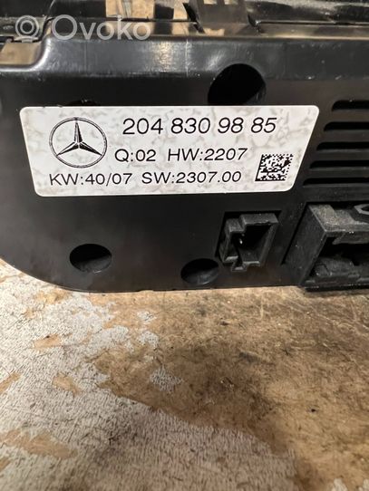 Mercedes-Benz C AMG W204 Ilmastoinnin ohjainlaite 2048309885