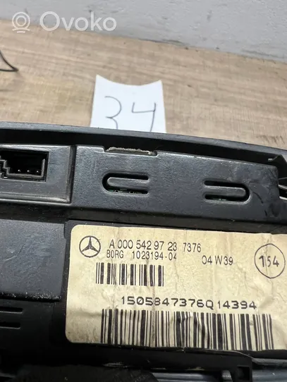 Mercedes-Benz S W220 Pysäköintitutkan anturin näyttö (PDC) A0005429723