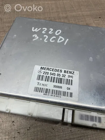 Mercedes-Benz S W220 Pakabos valdymo blokas 2205450532