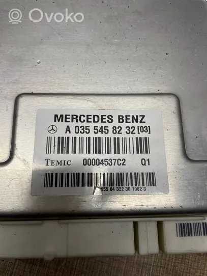 Mercedes-Benz E W211 Jousituksen ohjainlaite/moduuli A0355458232