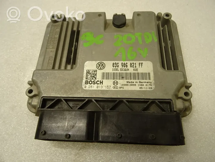 Volkswagen Caddy Unité de commande, module ECU de moteur 03G906021FF