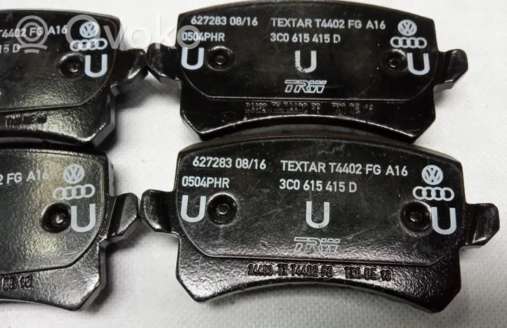 Volkswagen PASSAT B6 Brake pads (rear) 3C0615415D